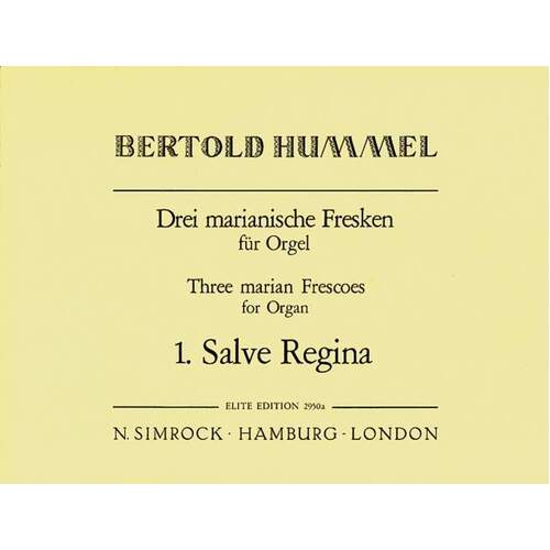 Salve Regina-Org Organ Book