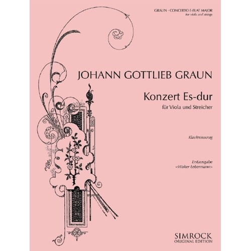 Concerto In E Flat Viola Book