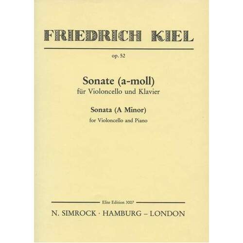 Sonata In A Minor Cello And Piano Book