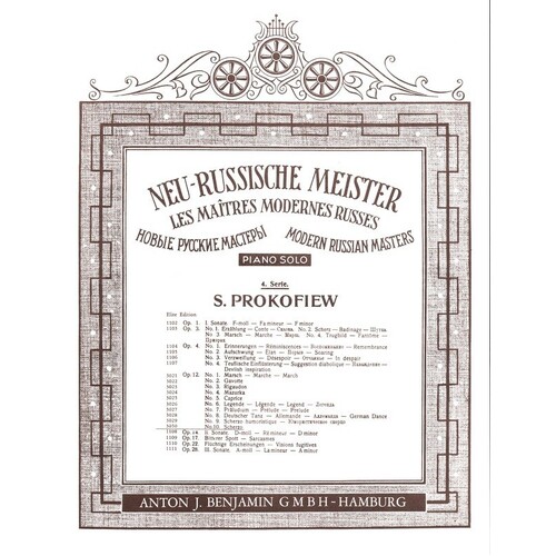 Scherzo Op 12 No 10 Piano (Softcover Book)