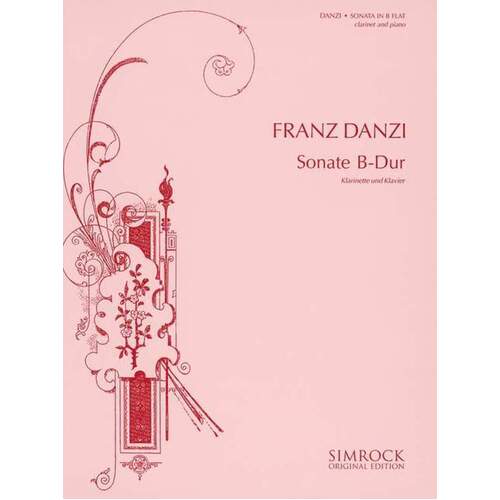 Sonate In B Flat clarinet Piano Book