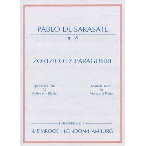Zortzico Dipar Violin Book