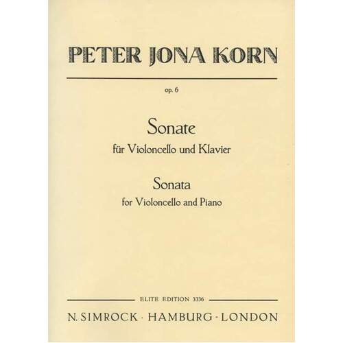 Sonata Op6 Vlc Piano Book