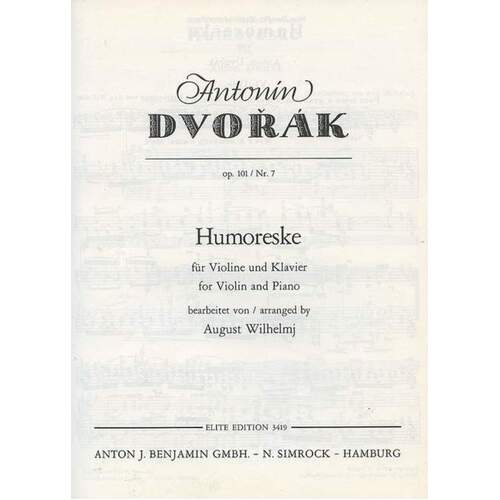 Humoreske Op101#7 Violin Piano Book