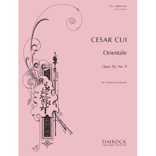 Cui - Orientale Op 50 No 9 Violin/Piano (Softcover Book)