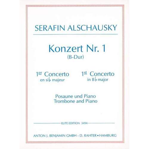 Trombone Concerto No 1 In B Flat Maj W/Piano Reduc Book