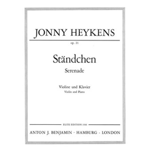 Serenade Op 21 Violin Piano Book