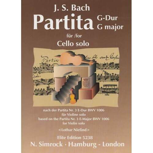 Partita In G Maj Cello Book