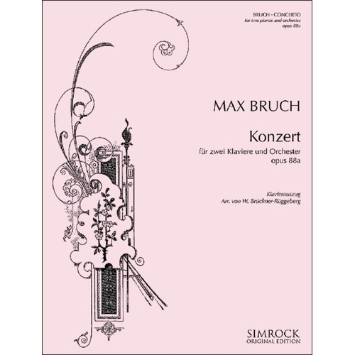 Bruch - Concerto For 2 Pianos Op 88A 2 Pianos/Piano