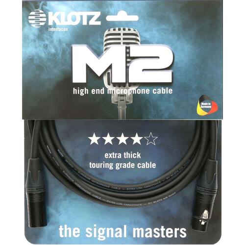 Klotz M2FM1-1000 Neutrik XLR XLR 10m Microphone Cable