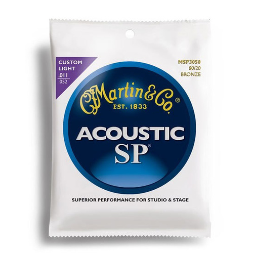 Martin SP 80-20 Bronze Custom Light Guitar String Set (11-52)
