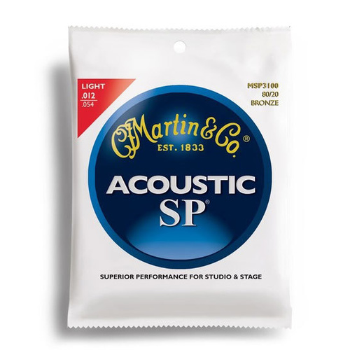 Martin SP 80-20 Bronze Light Guitar String Set (12-54)