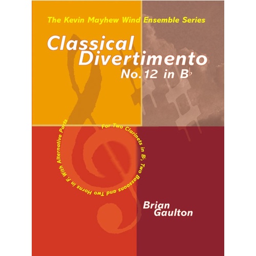Gaulton - Classical Divertimento No 12 In B Flat Softcover Book (2 Bassoons|2 Clarinets|2 French Horns)