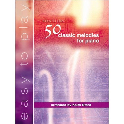 50 Easy To Play Classic Melodies For Piano Softcover Book (Piano)