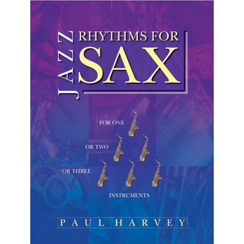 Harvey - Jazz Rhythms For Sax Softcover Book (Saxophone)