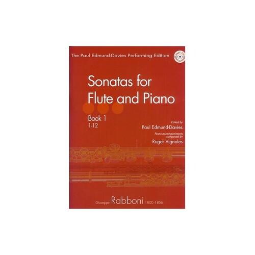 Rabboni - Sonatas Book 1 Flute/Piano Nos 1-12 (Softcover Book/CD)