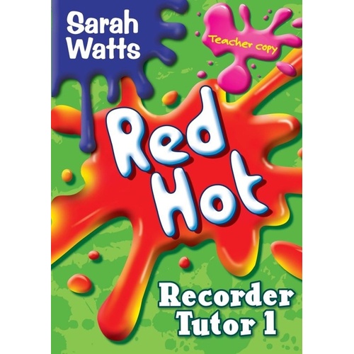 Red Hot Recorder Tutor 1 Teacher Copy Softcover Book (Descant Recorder|Recorder)
