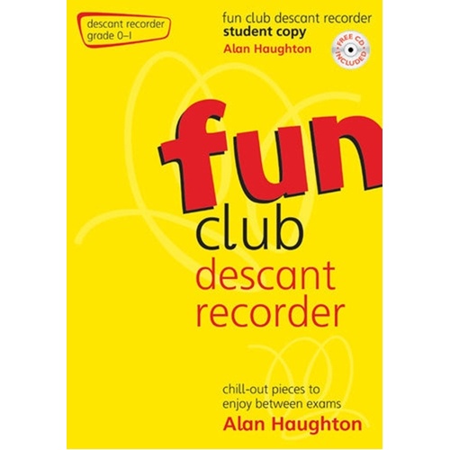 Fun Club Descant Recorder Grade 0-1 Student Copy Softcover/CD (Descant Recorder)