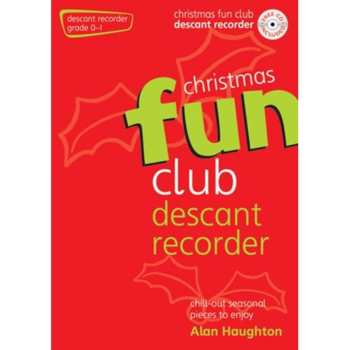 Fun Club Christmas Descant Recorder Grade 0-1 Bk/Cd Softcover/CD (Descant Recorder)