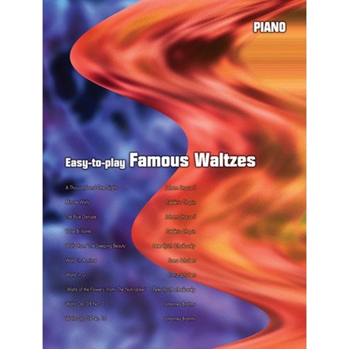 Easy To Play Famous Waltzes For Piano Softcover Book (Piano)