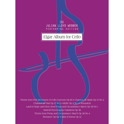 Elgar Album For Cello Softcover Book (Cello)