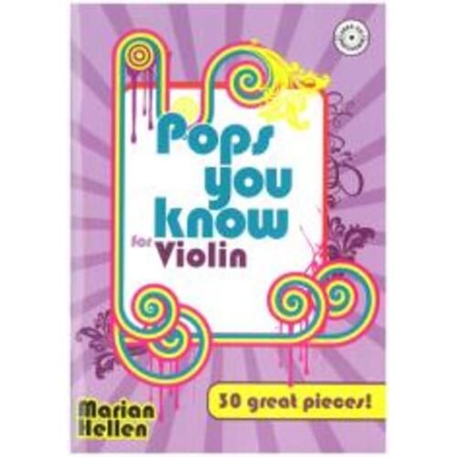 Pops You Know For Violin Book/CD Book