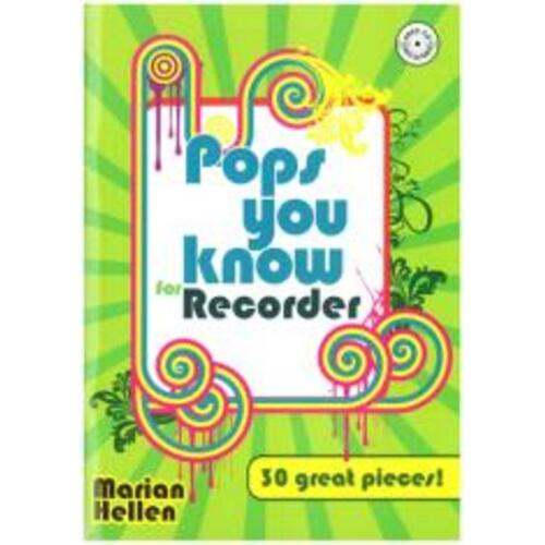 Pops You Know For Recorder Book/CD Book
