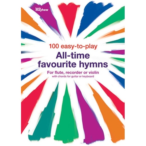 100 Easy To Play All Time Favourite Hymns Flute/Recorder Softcover Book (Flute|Recorder|Violin)