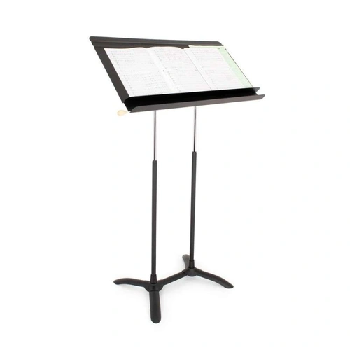 Regal Director Music Stand by Manhasset - Adjustable Height 28.5" to 63.5", 32" Wide Desk, Stable Base, Built-in Accessory Ledge and Storage Pocket