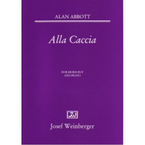 Abbott - Alla Caccia French Horn/Piano (Softcover Book)