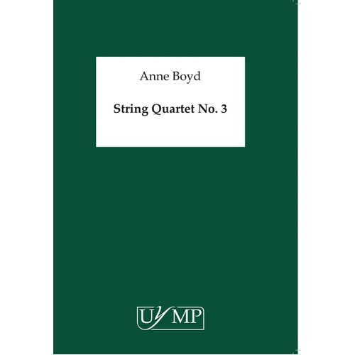 Boyd - String Quartet No 3 Score