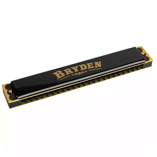 Bryden 24 Hole C Harmonica with 48 Brass Reeds and Carry Case