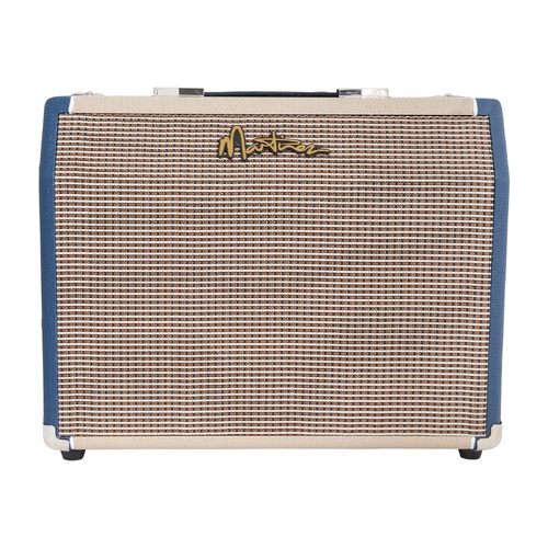 Martinez MAE-25RC-BLU 25 Watt Acoustic Guitar Amplifier with Reverb & Chorus, Dual Channels, Solid State, 1x8 Cabinet