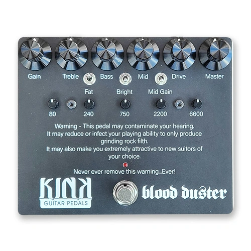 Kink MAF Blood Duster Distortion Pedal with 5 Band EQ and JFET Tube Emulation