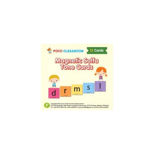 Poco Studio Magnetic Solfa Tone Cards for Classroom Games