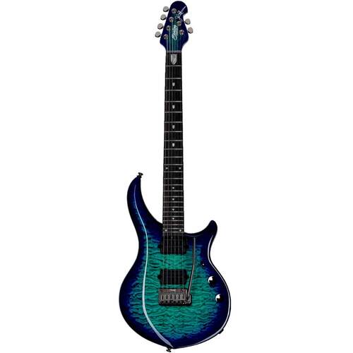 Sterling by Music Man SBMM Majesty MAJ200X Quilted Maple, Cerulean Paradise Electric Guitar