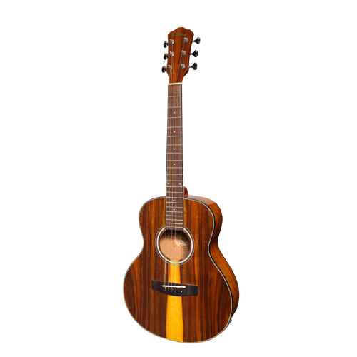Martinez '51 Series' Left Handed Acoustic-Electric Short Scale Guitar Teakwood Gloss MAU-51GL-TK