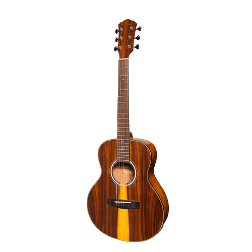 Martinez '51 Series' Left Handed Acoustic-Electric Short Scale Guitar Teakwood Gloss MAU-51GL-TK