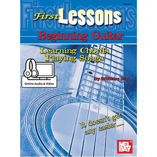 First Lessons Beginning Guitar Book, CD, and DVD by Mel Bay Publications