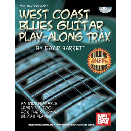 West Coast Blues Guitar Play Along Trax Book/CD