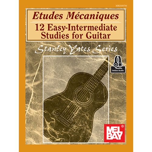 Etudes Mecaniques 12 Studies For Guitar Book/CD Book