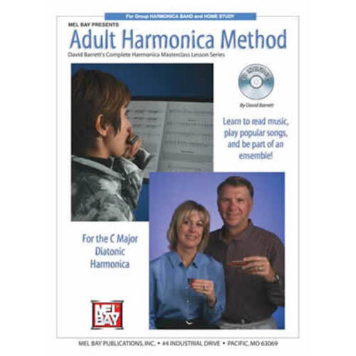 Adult Harmonica Method Softcover Book/CD