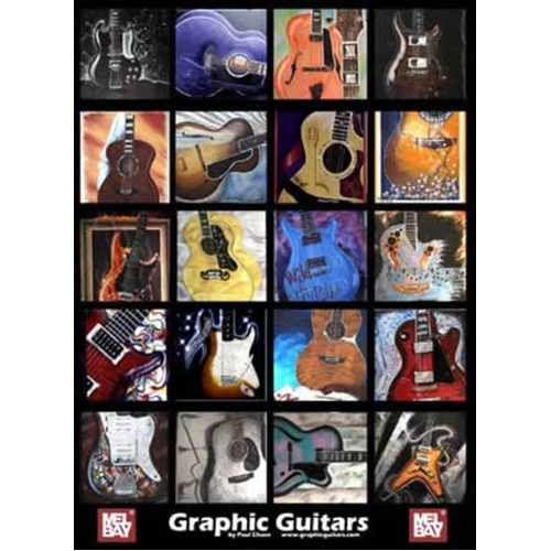 Graphic Guitars Poster by Mel Bay Publications