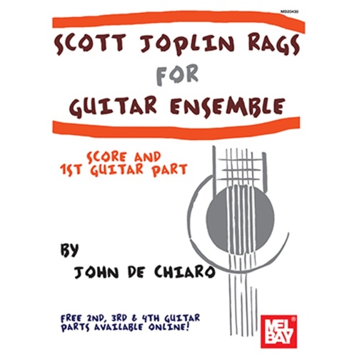 Scott Joplin Rags For Guitar Ensemble Book