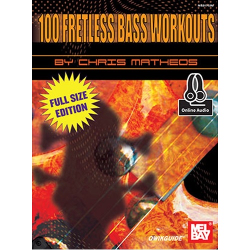 100 Fretless Bass Workouts Qwikguide Book/CD Book