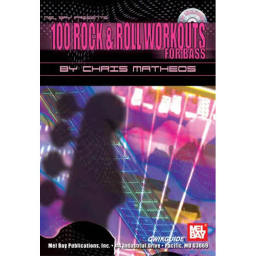 100 Rock And Roll Workouts For Bass Qwikguide (Softcover Book/CD)