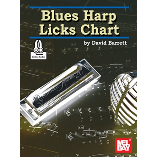 Blues Harp Licks Chart With CD Book
