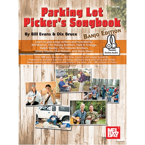 Parking Lot Pickers Songbook Banjo Book/Oa (Softcover Book/Online Audio) Book