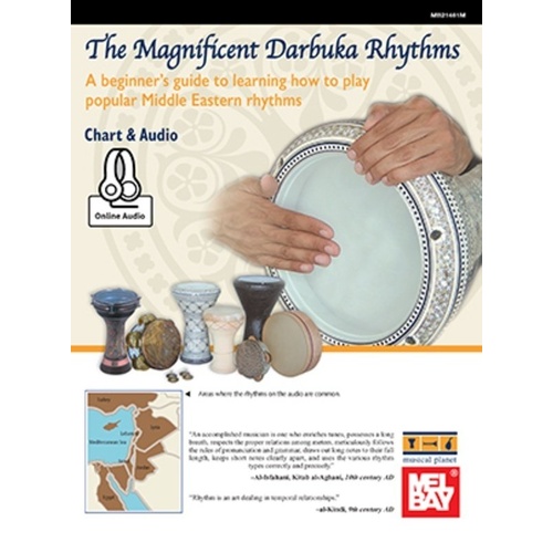 The Magnificent Darbuka Rhythms Chart by Mel Bay Publications