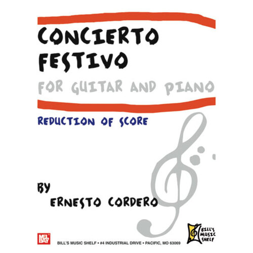 Concierto Festivo For Guitar And Piano - (Softcover Book)